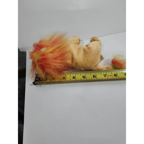Ty Beanie Babies Bushy Lion Stuffed Animal Plush Toy with Tag Protector Orange - Picture 8 of 8